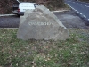 House name carved in unknown Welsh ferous sandstone        